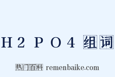 H2PO4组词是什么意思的图片